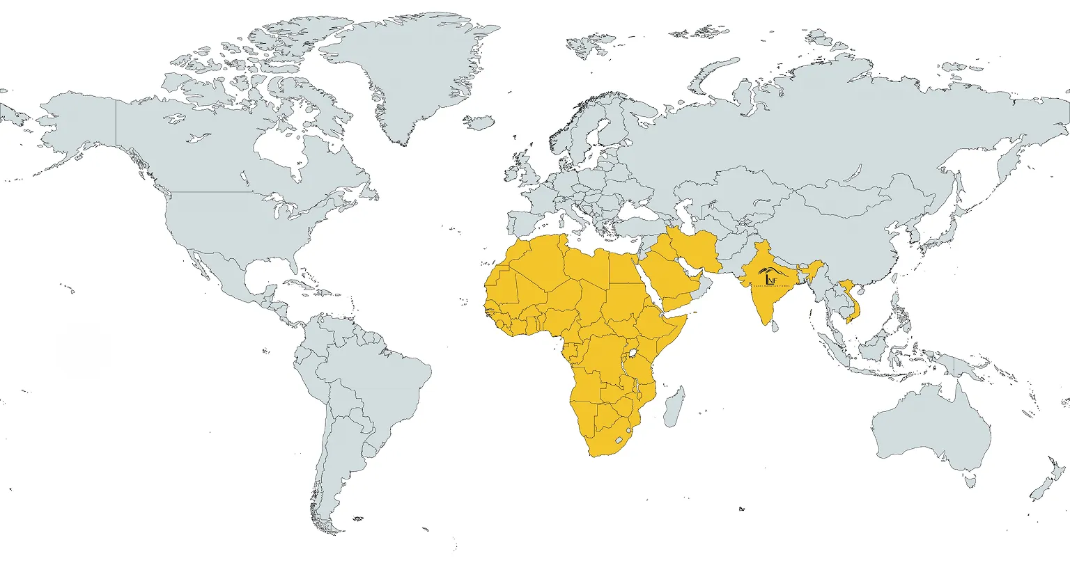 Laxmi Narayan Foods Global Export Map